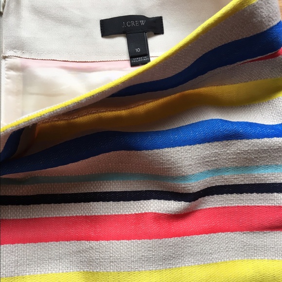J. Crew colorful jacquard stripe skirt - Picture 3 of 8